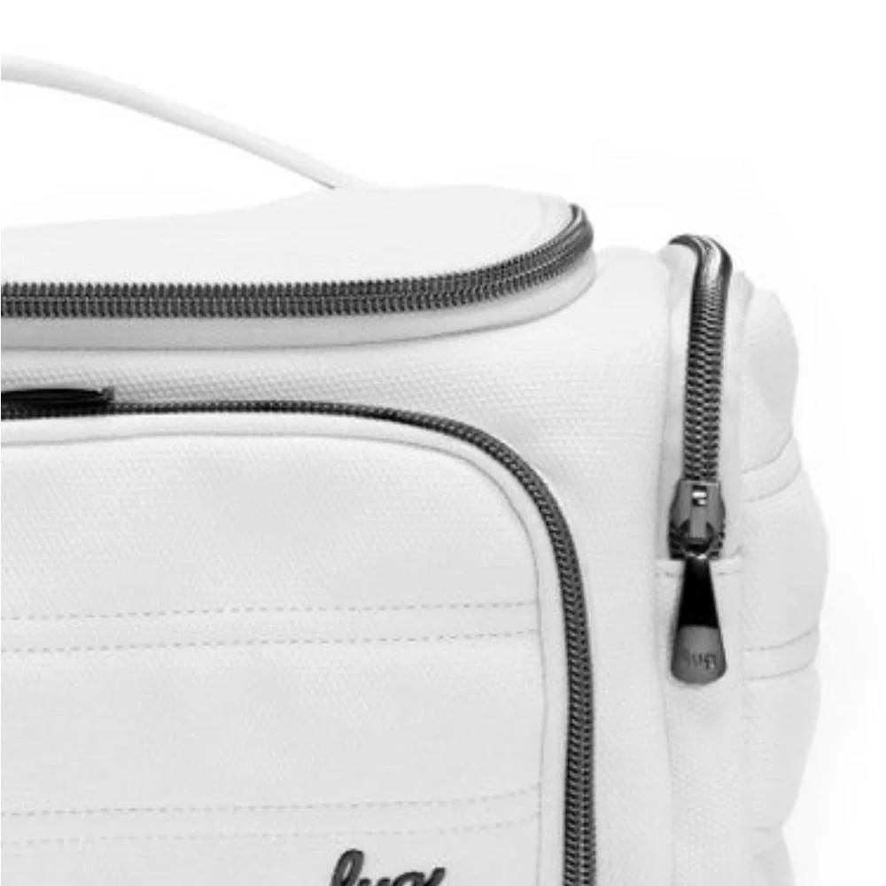 LUG 🔥RARE Trolley Matte Lux VL White Cosmetic Bag vegan leather